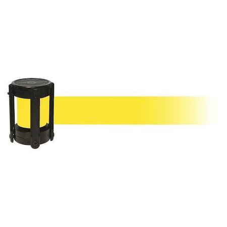 Barrier Post with Belt, Black, 7 1/2 ft Length, 4