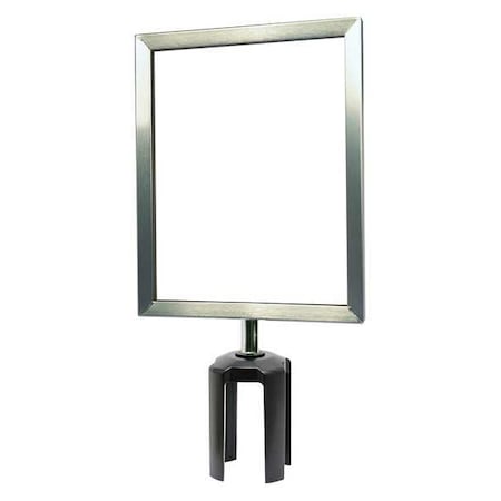 Sign Frame, 11 x 8-1/2 In, Satin Chrome MPN:FRAME-HDSC-1S-8511HD-V