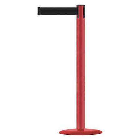 Barrier Post with Belt, Red, 13 ft Length, 38 in Post Height, No Legend, Red MPN:MARINEPOST-21-MAX-NO-B9X-C