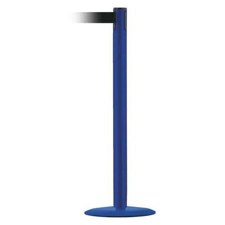 Barrier Post with Belt, Blue, 13 ft Length, 38 in Post Height, No Legend, Blue MPN:MARINEPOST-23-MAX-NO-B9X-C
