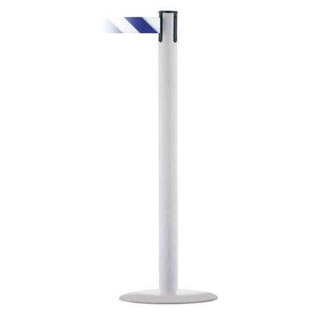 Barrier Post with Belt, White, 13 ft Length, 38 in Post Height, No Legend, White MPN:MARINEPOST-32-MAX-NO-D1X-C