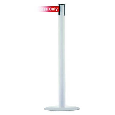 Barrier Post with Belt, White, 13 ft Length, 38 in Post Height, Authorized Access Only, White MPN:MARINEPOST-32-MAX-NO-RAX-C