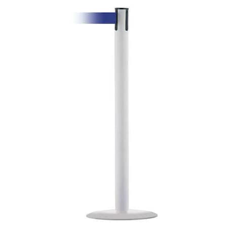 Barrier Post with Belt, White, 7 1/2 ft Length, 38 in Post Height, No Legend, White MPN:MARINEPOST-32-STD-NO-L5X-C