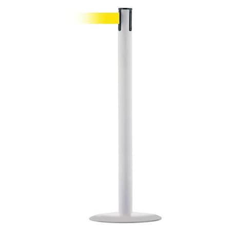Barrier Post with Belt, White, 7 1/2 ft Length, 38 in Post Height, No Legend, White MPN:MARINEPOST-32-STD-NO-Y5X-C