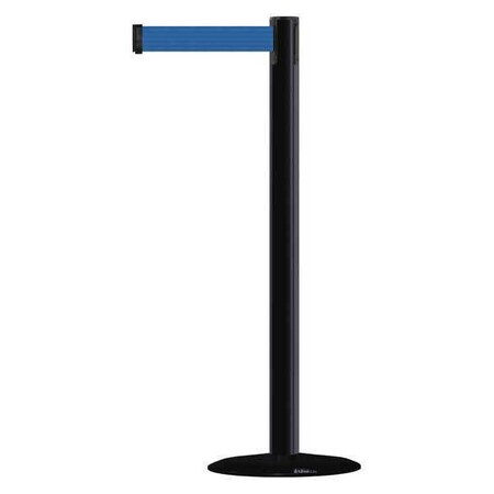 Barrier Post with Belt, Black, 13 ft Length, 38 in Post Height, No Legend, Black MPN:MARINEPOST-33-MAX-NO-L5X-C