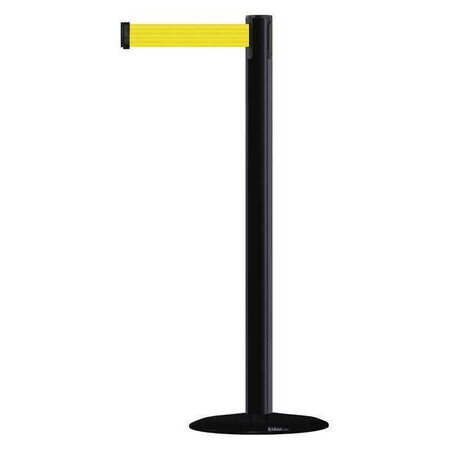 Barrier Post with Belt, Black, 13 ft Length, 38 in Post Height, No Legend, Black MPN:MARINEPOST-33-MAX-NO-Y5X-C