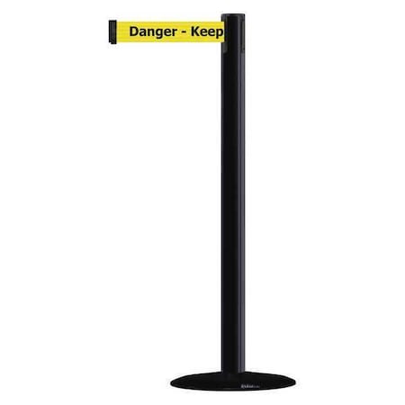 Barrier Post with Belt, Black, 13 ft Length, 38 in Post Height, Danger Keep Out, Black MPN:MARINEPOST-33-MAX-NO-YDX-C