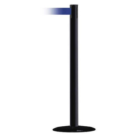 Barrier Post with Belt, Black, 7 1/2 ft Length, 38 in Post Height, No Legend, Black MPN:MARINEPOST-33-STD-NO-L5X-C