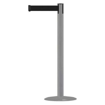 Barrier Post with Belt, Gray, 7 1/2 ft Length, 38 in Post Height, No Legend, Gray MPN:MARINEPOST-36-STD-NO-B9X-C