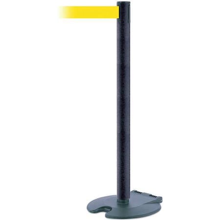 Barrier Post with Belt, Yellow, 7 1/2 ft Length, 38 in Post Height, No Legend MPN:RB1-89-89-STD-NO-Y5X-C