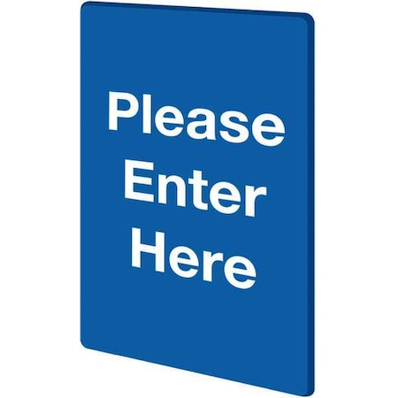 STOCK SIGN PLEASE ENTER BLUE MPN:S01-P BLUE