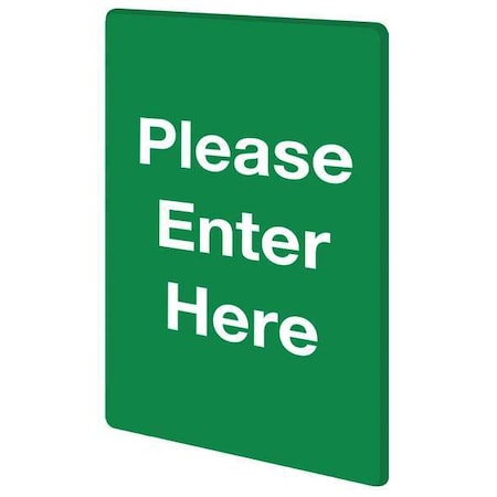STOCK SIGN PLEASE ENTER GREEN MPN:S01-P GREEN