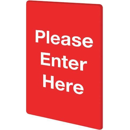 STOCK SIGN PLEASE ENTER RED MPN:S01-P RED