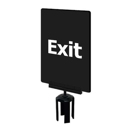 Acrylic Sign, Black, Exit (Front), Exit Please Do Not Enter (Back) MPN:S03-P-33-7X11-V-HDSB-1701-33