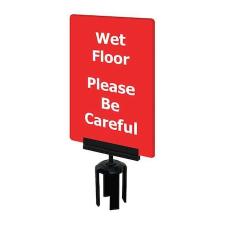 Acrylic Sign, Red, Wet Floor MPN:S08-P-21-7X11-V-HDSB-1701-33