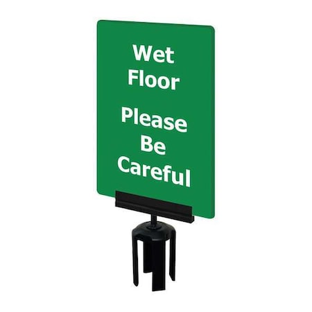 Acrylic Sign, Green, Wet Floor MPN:S08-P-28-7X11-V-HDSB-1701-33