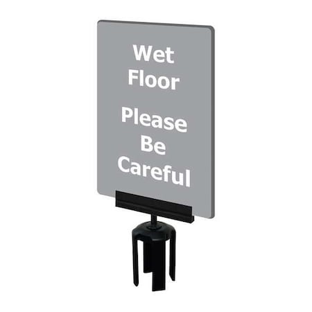 Acrylic Sign, Gray, Wet Floor MPN:S08-P-36-7X11-V-HDSB-1701-33
