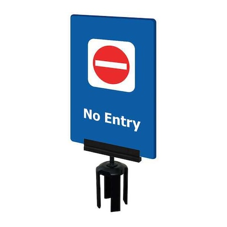 Acrylic Sign, Blue, No Entry MPN:S14-P-23-7X11-V-HDSB-1701-33