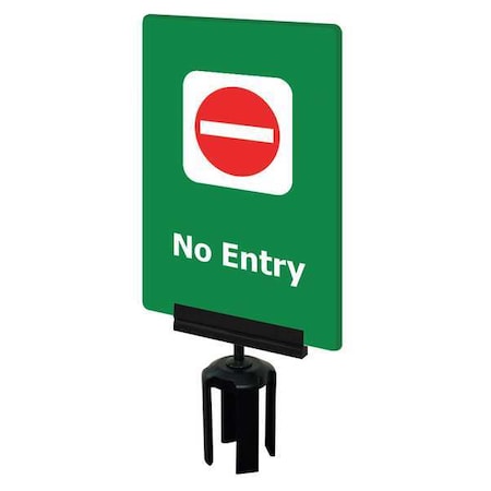 Acrylic Sign, Green, No Entry MPN:S14-P-28-7X11-V-HDSB-1701-33