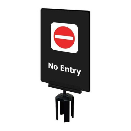 Acrylic Sign, Black, No Entry MPN:S14-P-33-7X11-V-HDSB-1701-33