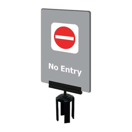 Acrylic Sign, Gray, No Entry MPN:S14-P-36-7X11-V-HDSB-1701-33