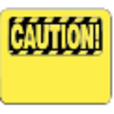 Acrylic Sign, Yellow, 14 in. L, Caution MPN:SG1-35-1114-250-H