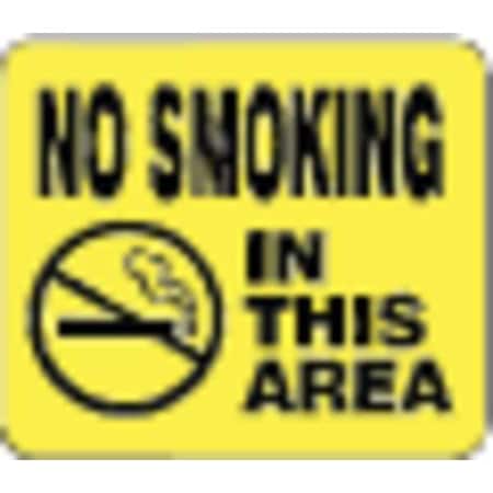 Acrylic Sign, No Smoking In This Area MPN:SG10-35-1114-250-H