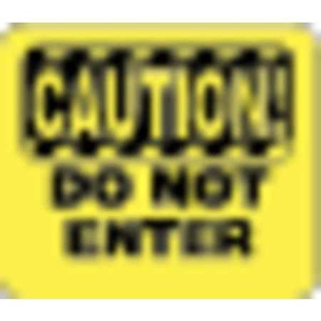 Acrylic Sign, Yellw, Caution Do Not Enter MPN:SG6-35-1114-250-H