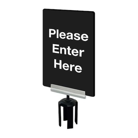 Acrylic Sign for Tensabarrier Post MPN:SIGN-0711-250-33-V-S01 BRKT-HDSC-1P