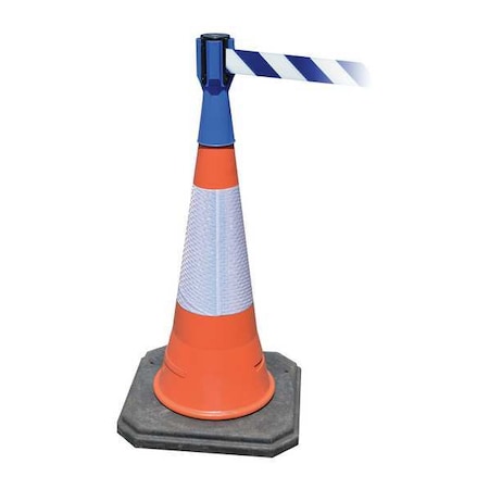 Retractable Barrier Tape, Blue, 156 in Length MPN:TC114-23-MAX-NO-D1X-C