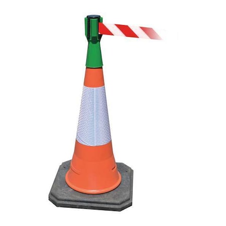 Retractable Barrier Tape, Green, 156 in Length MPN:TC114-28-MAX-NO-D3X-C