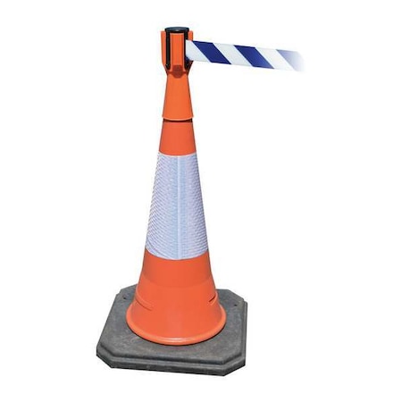 Retractable Barrier Tape, Orange, 156 in Length MPN:TC114-30-MAX-NO-D1X-C