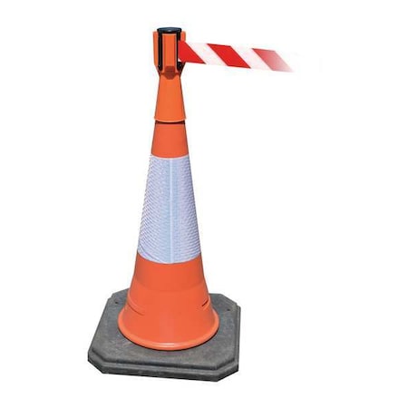 Retractable Barrier Tape, Orange, 156 in Length MPN:TC114-30-MAX-NO-D3X-C