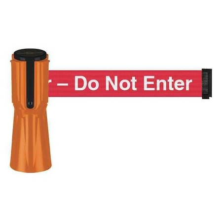 Retractable Barrier Tape, Orange, 13 ft. Length, 9