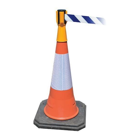 Retractable Barrier Tape, Yellow, 156 in Length MPN:TC114-35-MAX-NO-D1X-C