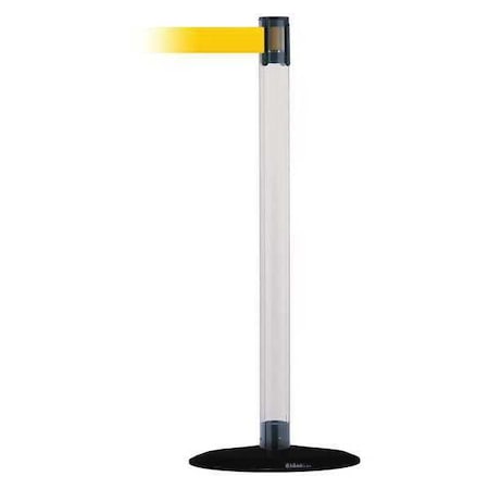 Barrier Post with Belt, 13 ft Length, 38 in Post Height, No Legend, Black MPN:TCLB-33-MAX-NO-Y5X-C