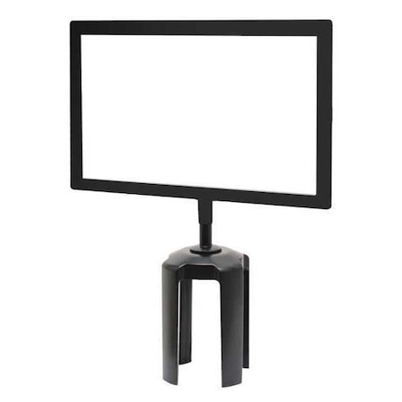 Sign Holder, Metal Post, Black Finish MPN:FRAME-HDSC-33-8511HD-H