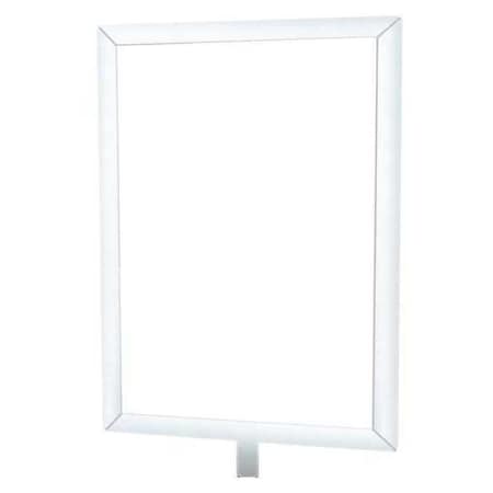 Sign Holder, Metal Post, Satin Chrome MPN:FRAME-NOSC-1S-8511HD-V