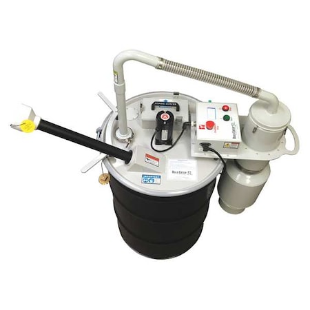 Flourescent Bulb Crusher (333-100-120), Drum Top Machine for Tube Lamps w/ Filter MPN:333-100-120