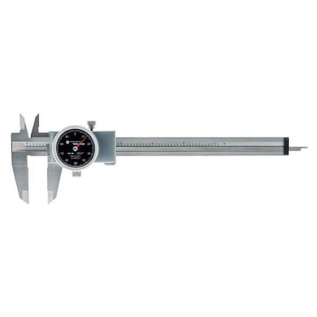 Dial Caliper, Stainless Steel, Black MPN:00589021
