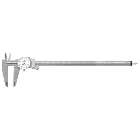 Dial Caliper, 12 In, 0.001 In Grad, Silver MPN:599-579-12-1
