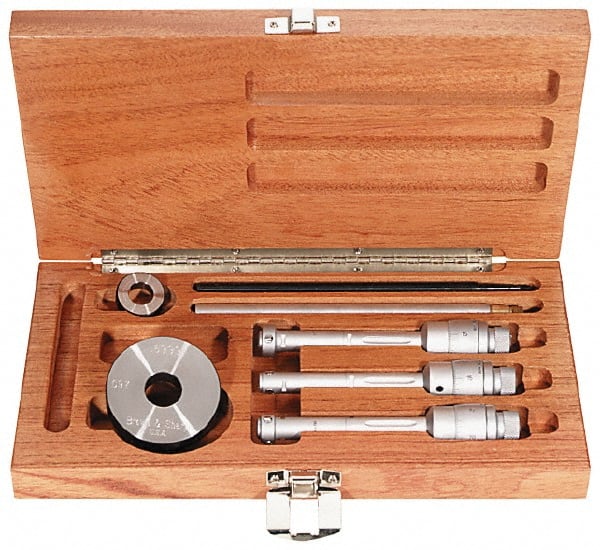 Mechanical Inside Micrometer Set: 0.5000 to 0.8000