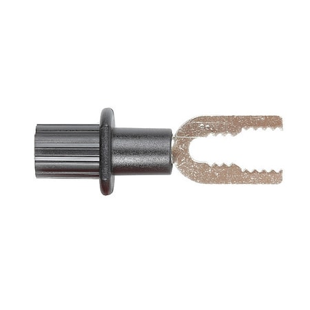 Spade Terminal, Male Banana Plug, 44mm, Black MPN:A039B