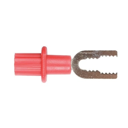 Spade Terminal, Male Banana Plug, 44mm, Red MPN:A039R
