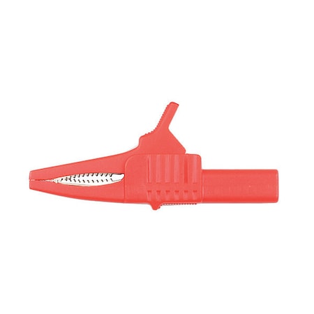 Modular Safety Crocodile Clip, Female Banana Plug, 83mm, Red MPN:A068R