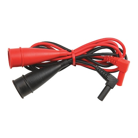 Red, black lead w large alligator clip 6f MPN:A073