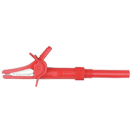 Red Fused Alligator Clip (No Lead) MPN:A084R