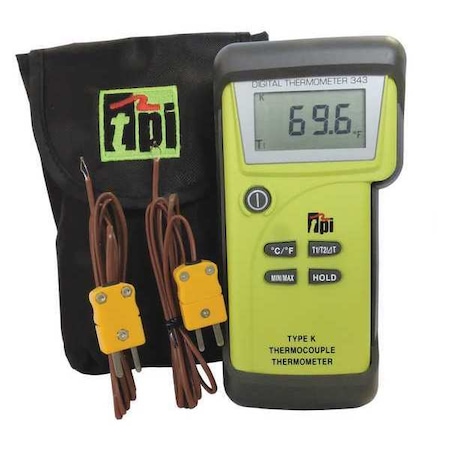 Thermometer, LCD, 1.875 in, Thermocouple MPN:343C2