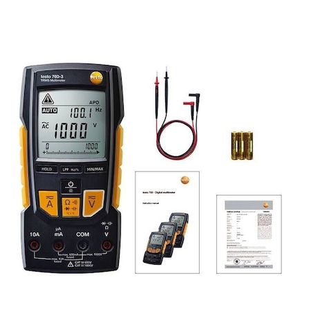 760-3, Digital multimeter with type K, TRMS, and 1, 000 V range MPN:0590 7603