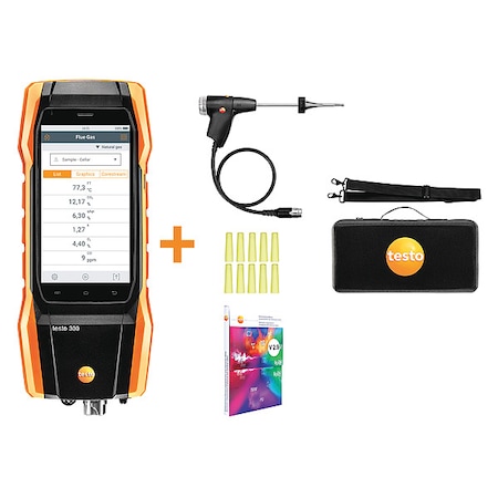 Combustion Analyzer, Digital Electronic, Oxygen Concentration: 0 to 21% MPN:0564 3002 82